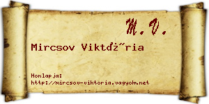 Mircsov Viktória névjegykártya